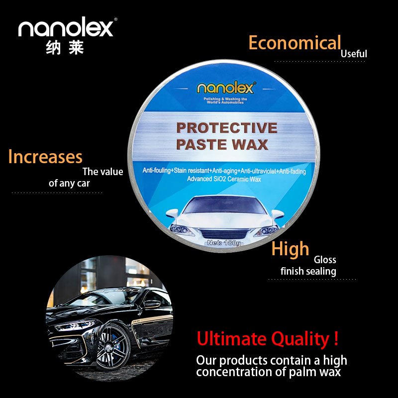 Nanolex S886 High-Performance Water-Based Polishing Wax Emulsion Carnauba Wax & Pigment Optimal Car Detailing Daily Chemicals