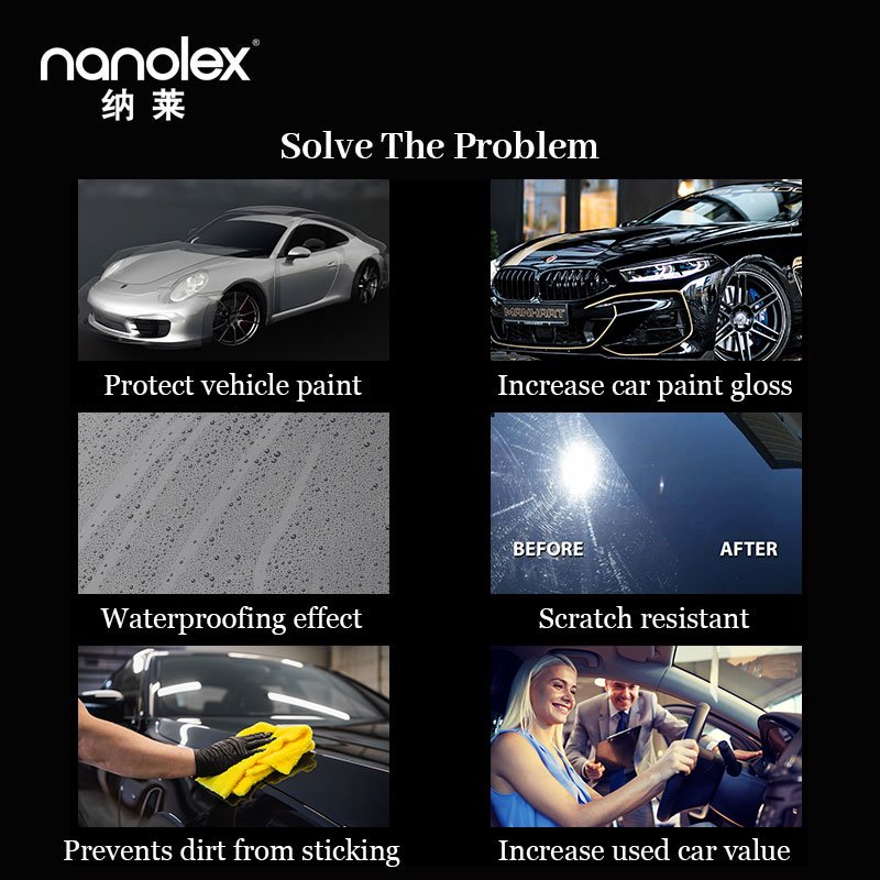 Nanolex S886 High-Performance Water-Based Polishing Wax Emulsion Carnauba Wax & Pigment Optimal Car Detailing Daily Chemicals
