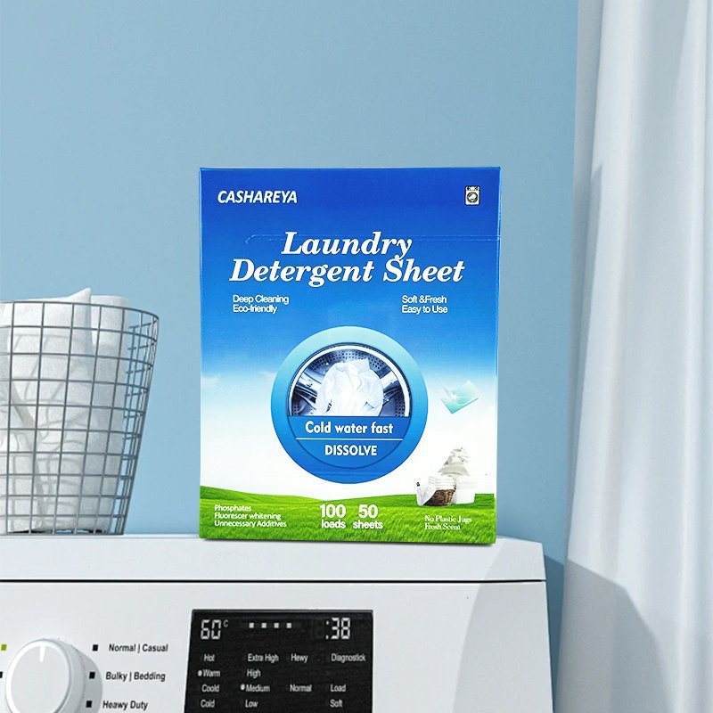 Biodegradable Softener Clothes Laundry Paper Sheet For Washer Machine Deep Cleaning Eco Friendly Travel Laundry Detergent Sheets