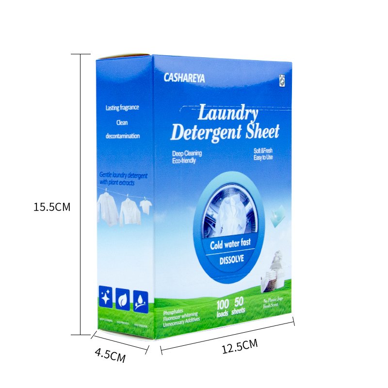 Biodegradable Softener Clothes Laundry Paper Sheet For Washer Machine Deep Cleaning Eco Friendly Travel Laundry Detergent Sheets