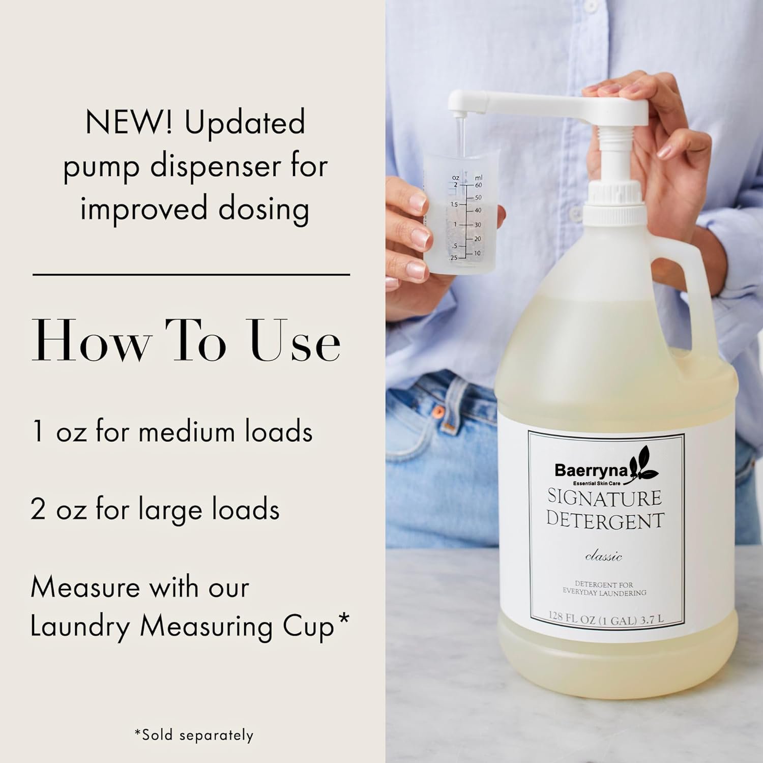 New Updated Pump Dispenser Perfumer Crafted Fragrance Cleaning Liquid Detergent For Laundry