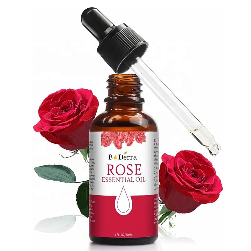 Organic aroma rose facial oil or massage oil 100% pure for aromatherapy