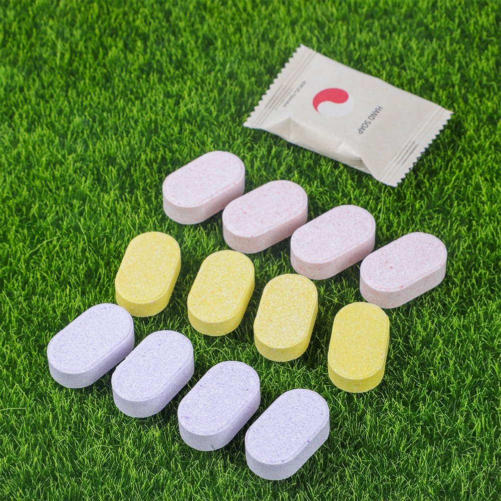 eco friendly foaming tablets soap hand refill hand soap tablet with bottle