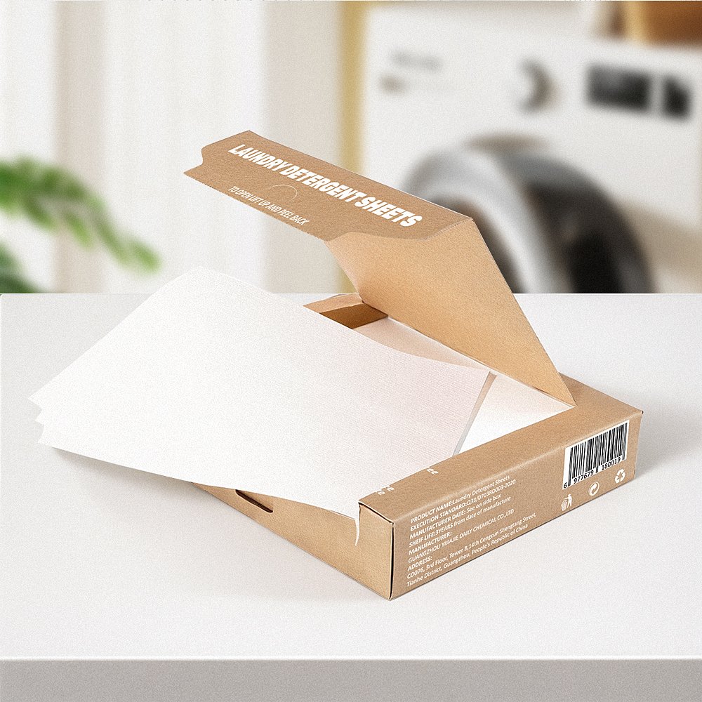 Wholesale Bulk Natural Disposable Laundry Detergent Sheets Solid Soap Natural Biodegradation Laundry Tablets for Washing Clothes
