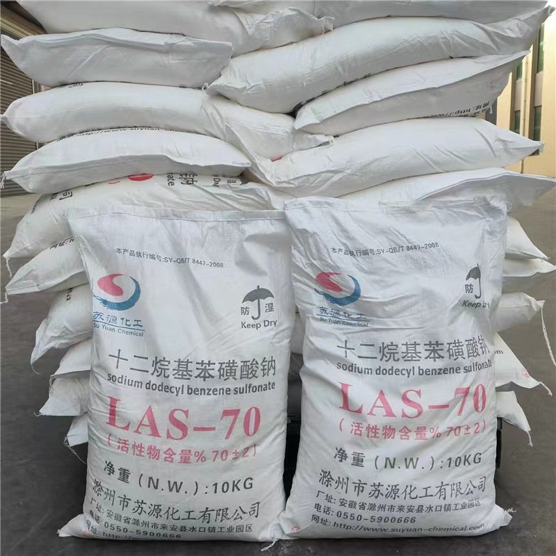 Linear Alkyl Benzene Sulfonate LAS70 Solid Powder Daily Chemicals Product
