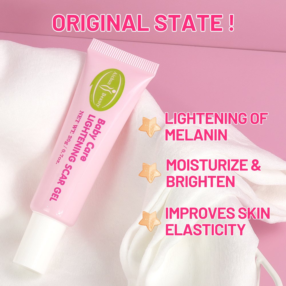 Natural Baby Lightening Scar Gel With Aloe Vera Dark Spot Scar Remover Skin Moisturizing Gel Vitamin C Baby Skin Body Care OEM
