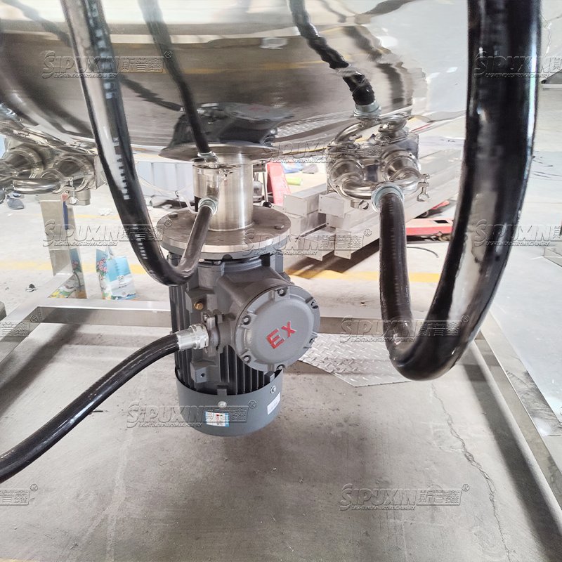 SPX Good quality 2000L combined anti-explosion daily chemical lotion mixing tank cream Making Machine Homogenizer Mixer Tank