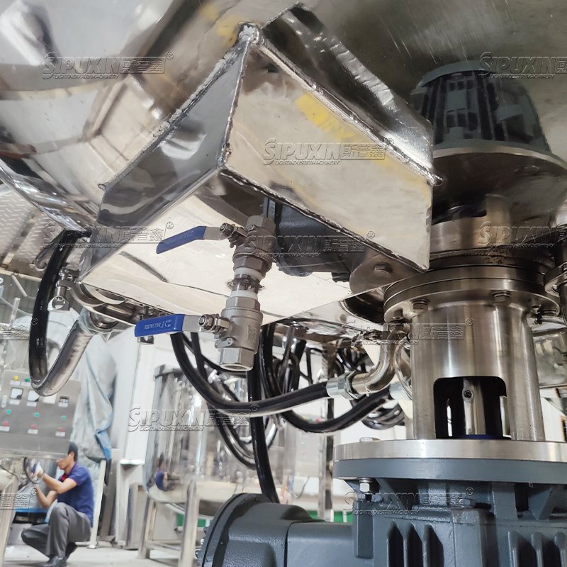 SPX Good quality 2000L combined anti-explosion daily chemical lotion mixing tank cream Making Machine Homogenizer Mixer Tank