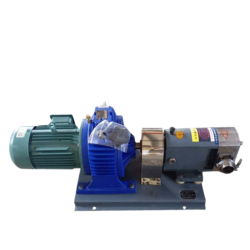 daily chemical industry viscosity cosmetic transfer rotary lobe impeller pump with speed reduction
