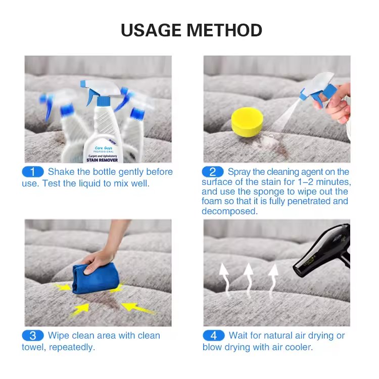 Household Fabric Stains Remover Sofa Dry Cleaning Spray Carpet Cleaner sofa stain removal