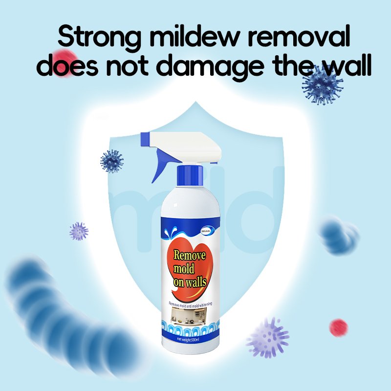 XiGuanJia 500ml Mildew Removal Spray Washer Rubber Toilet Corner Tile Gap Mouldy Wall Cleaning Mold and Mildew Remover Spray
