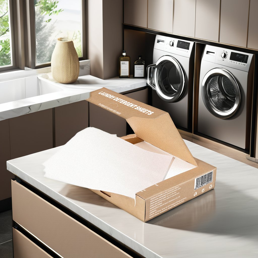 Laundry Detergent Sheets Eco Friendly Recyclable Packaging Hypoallergenic Stain Fighting Ultra Concentrated Laundry Soap Paper