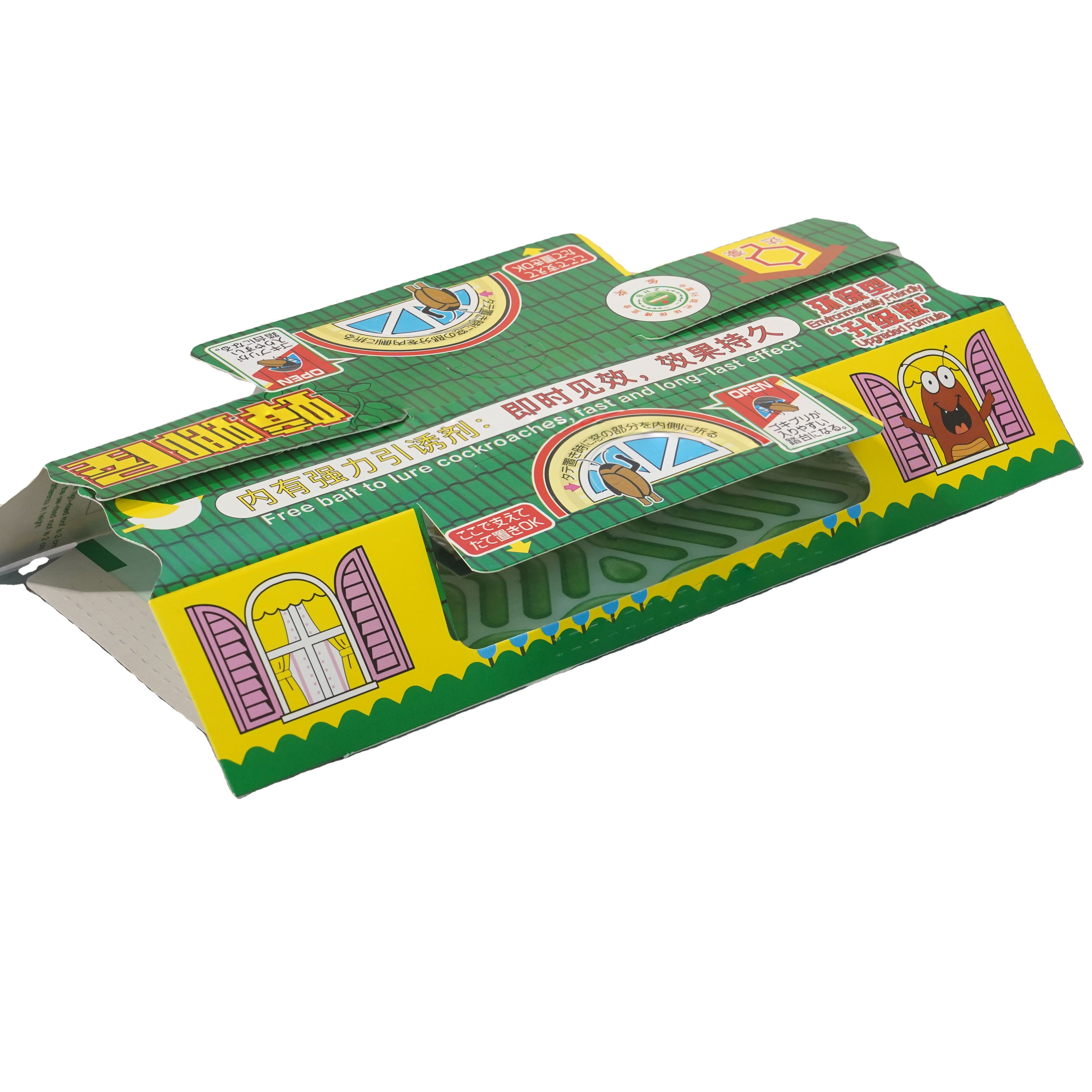 Cockroach House Roach Glue Traps Roach Motel Sticky Trap with Attractant Bait