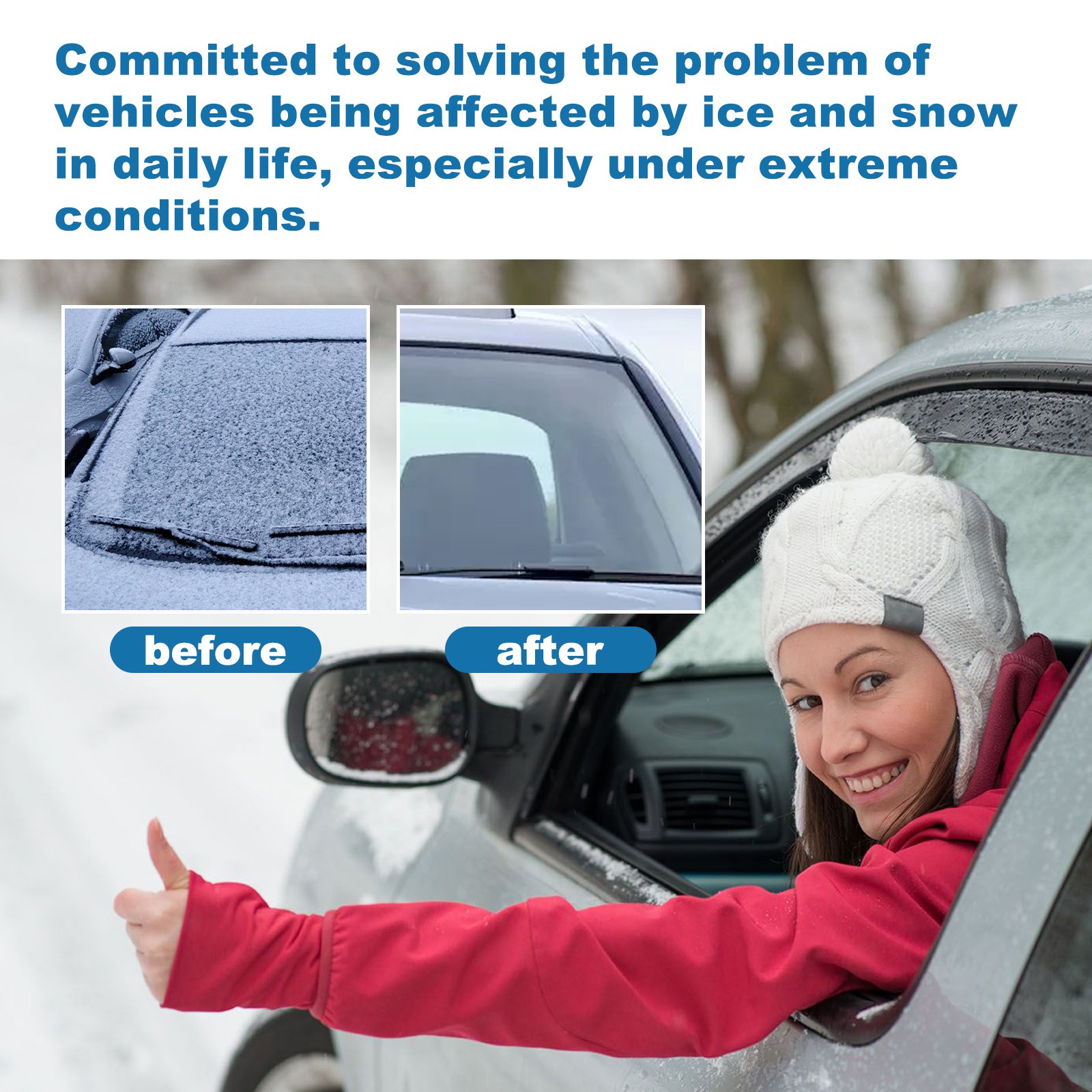 Rayhong OEM&ODM Car Snow Melter Effective Ice Cleaner Non-toxtic Ice Cleaner For Car Window