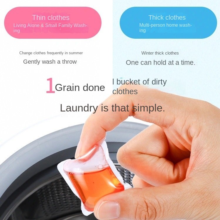 Hypoallergenic Laundry Capsules Color Protection High Efficiency Satin Removal Laundry Detergent Pods for Sensitive Skin