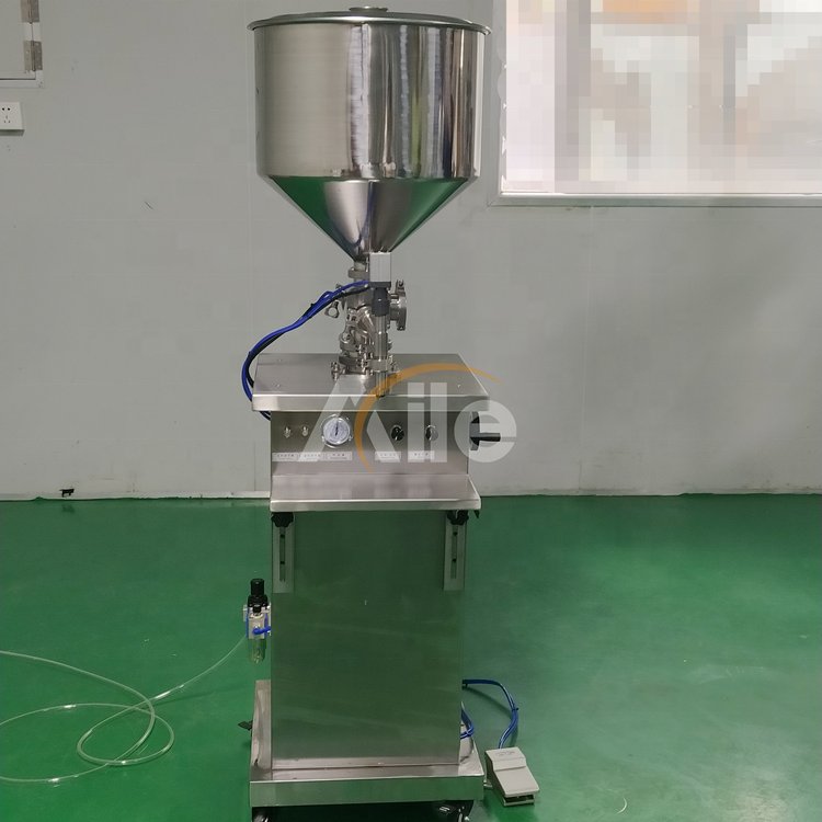 AILE Single Head Automatic Jar Grain Corn Hopper Glass Salt Bottle Filler Granule Filling Machine