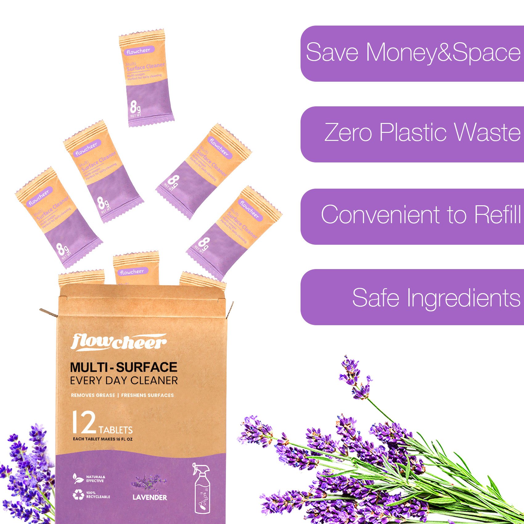 Natural Organic Biological Multipurpose cleaner household cleaning products Household daily effervescent tablets