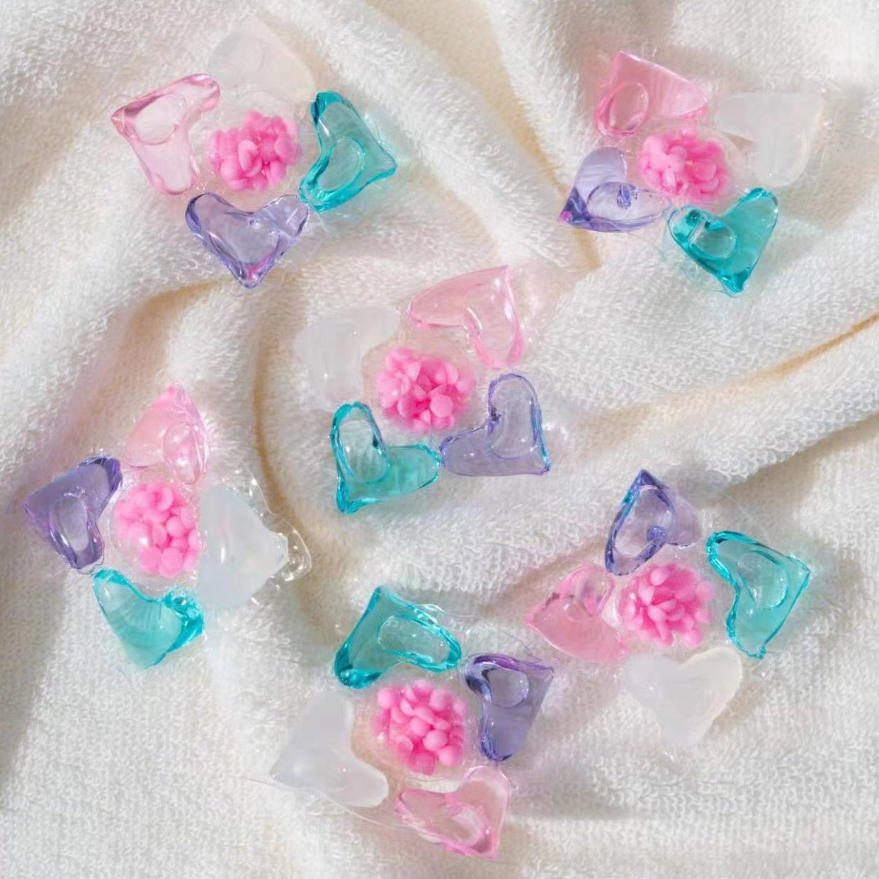 custom 5 in 1 eco friendly lasting fragrance laundry booster beads laundry pods
