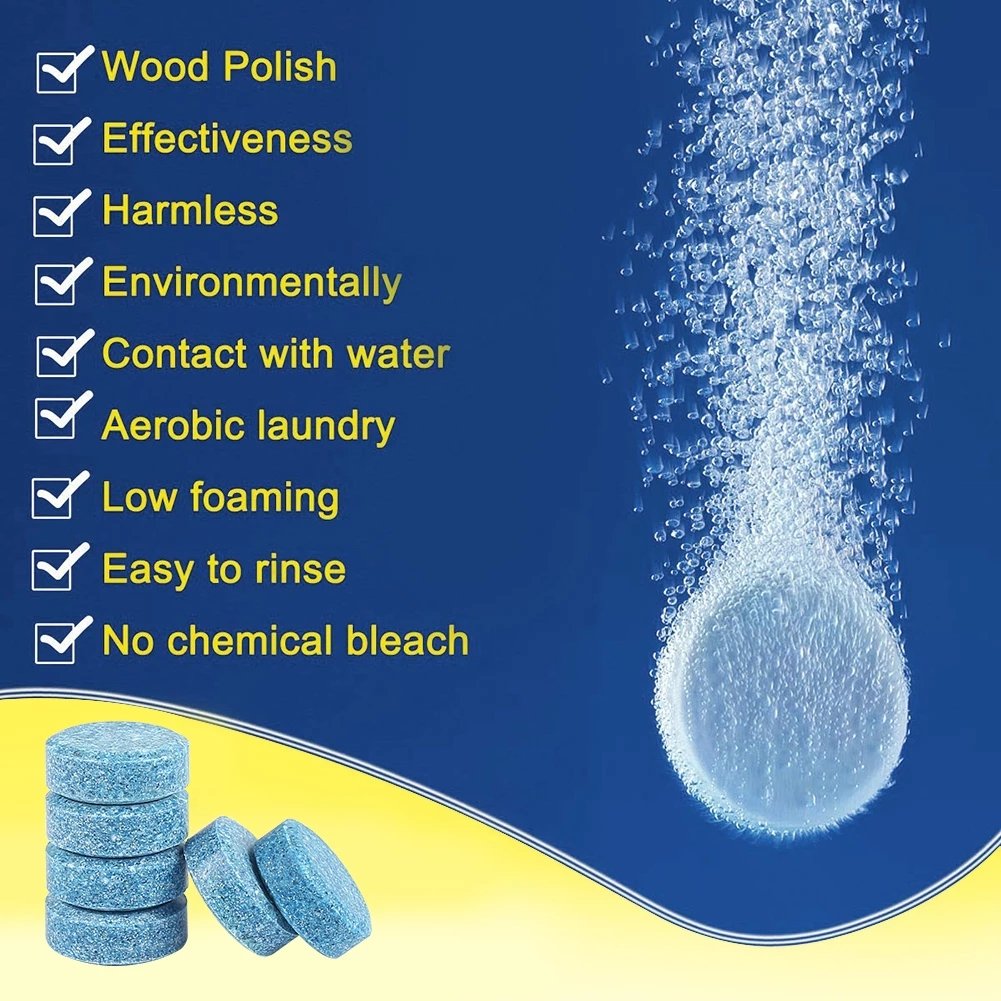 Goods in great demand Windshield Cleaner Solid Washer Concentrate Effervescent Tablets For Car glass cleaning