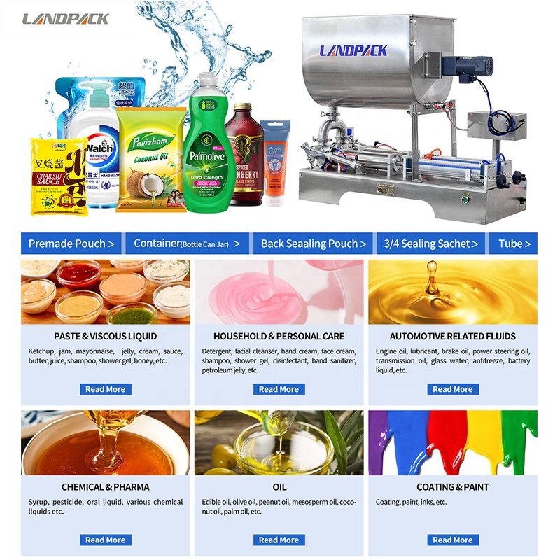 10ml To 3 L Liquid Daily Chemical Bottle Jar Can Filling Capping Labeling Line Machine