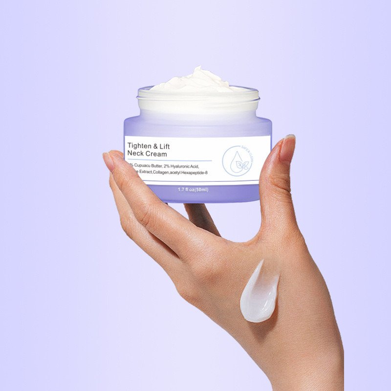 Hot selling Caffeine hyaluronic acid firming and lifting Neck Cream Anti-aging whitening night firming cream