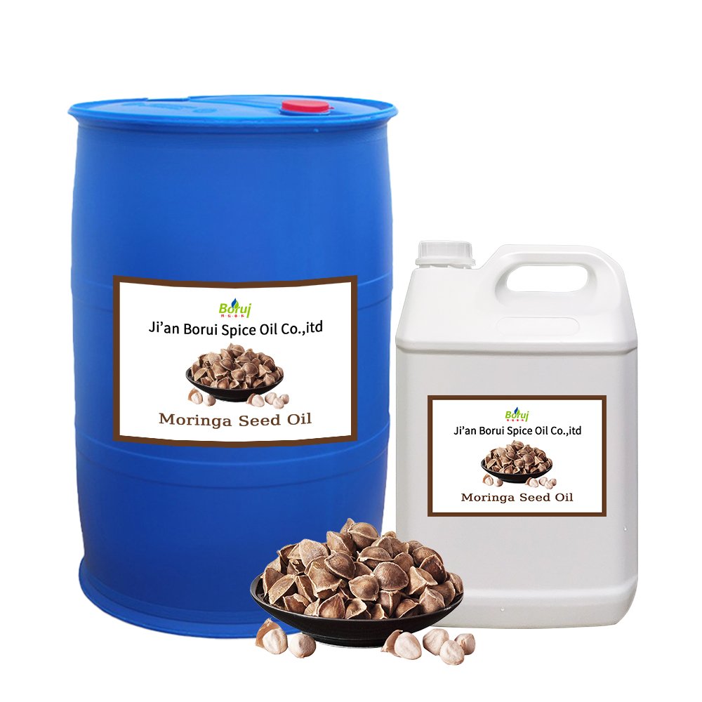 Manufacturer Pure and Natural organic Moringa Oil Price Therapeutic Grade Skin Care Moringa Oleifera Seed Oil