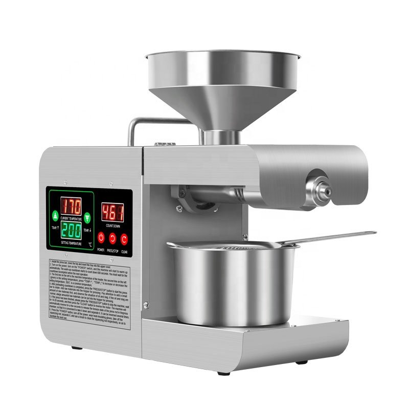 Home Use Mini Oil Extraction Coconut Oil Press Machine Peanut Oil Press Manual for Sale