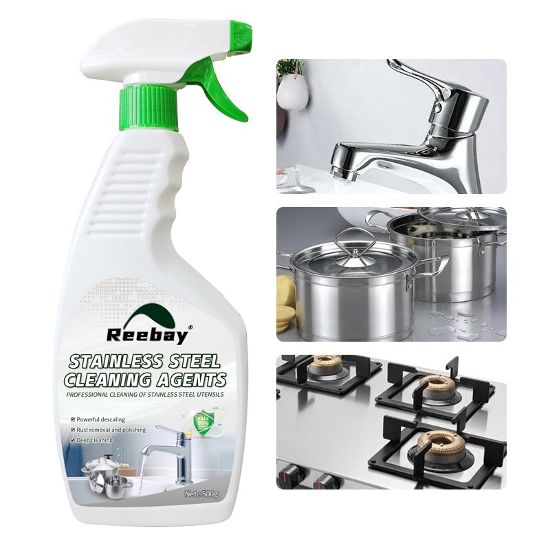 500g soluable strong dirt remove power kitchen detergent stainless steel cleaner