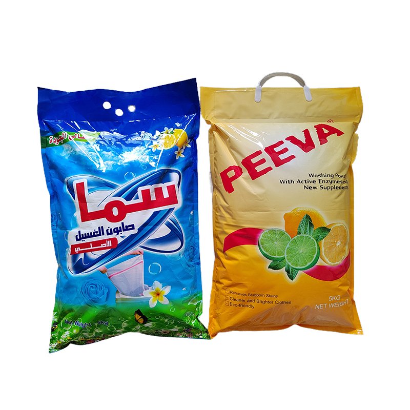 The Aojie pouch design strip washing detergent powder new arrival rich foam household daily chemicals products