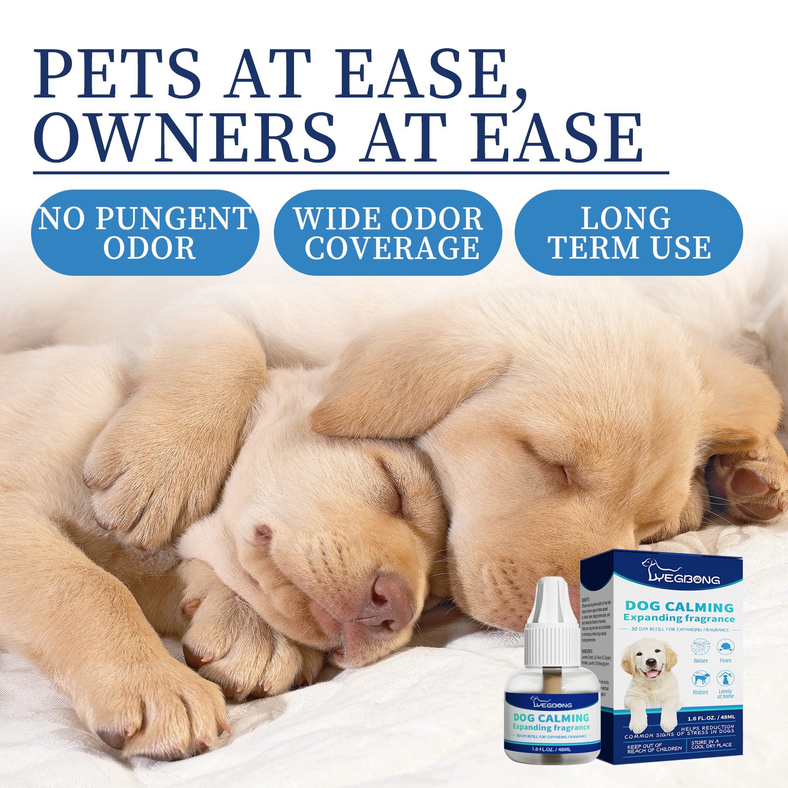 Yegbong A Pet Care Relieve Stress Pet Care Supplies Calming Eco-friendly Pet Calming Liquid