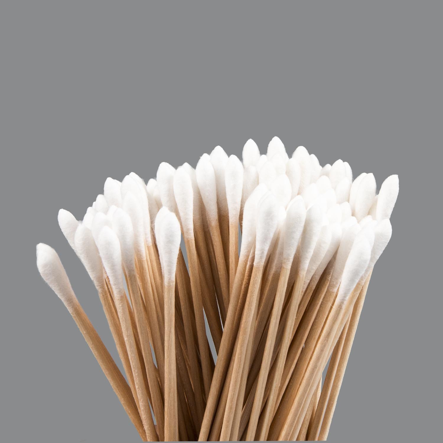 3-Inch Bamboo Wooden Stick Cotton Buds Medical Cotton Swabs Applicators Multi-Purpose Household Chemicals Stocked Ear Sticks
