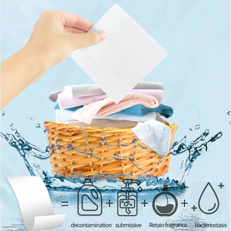 Custom Eco-Friendly Laundry Detergent Sheets Biodegradable Laundry Sheets Laundry Detergent Sheets For Hand Washing
