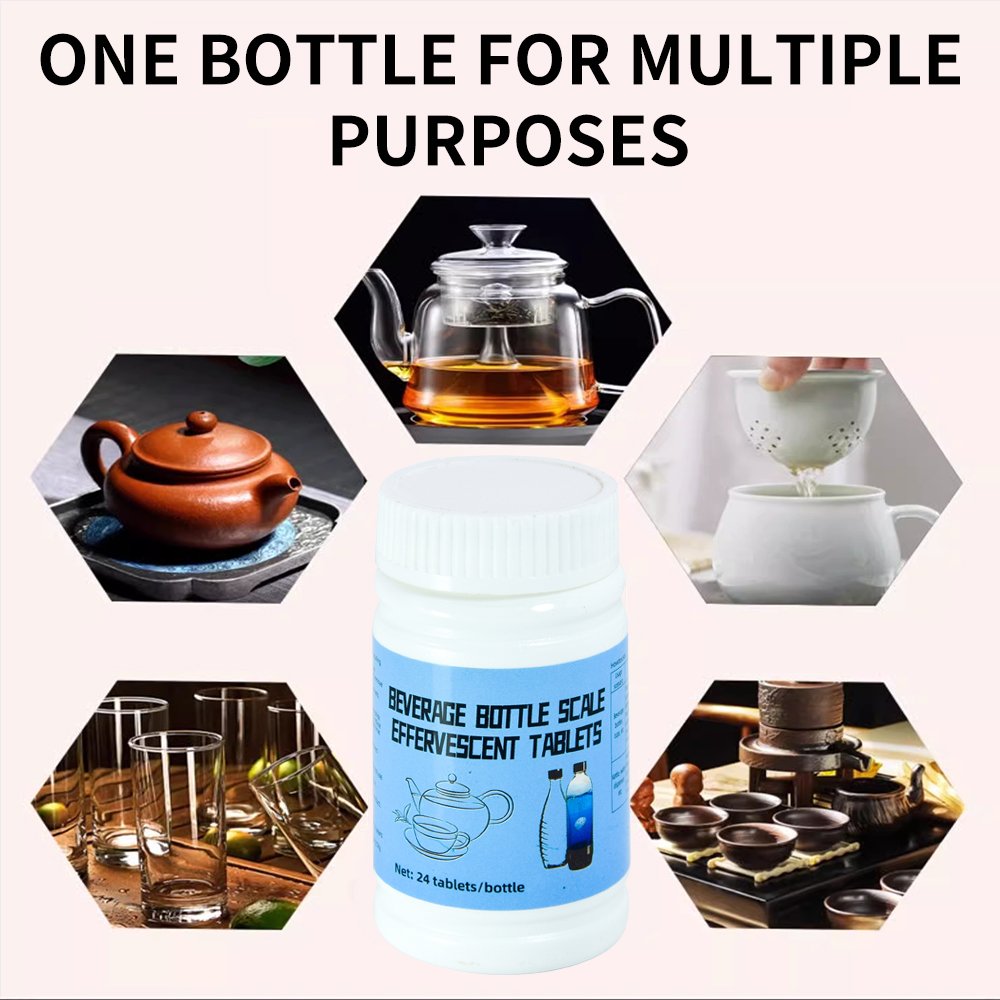 Easily Remove Tough Stains from Cups and Mugs with Tea Coffee Cleaning Tablet Multi-Purpose Cleaner