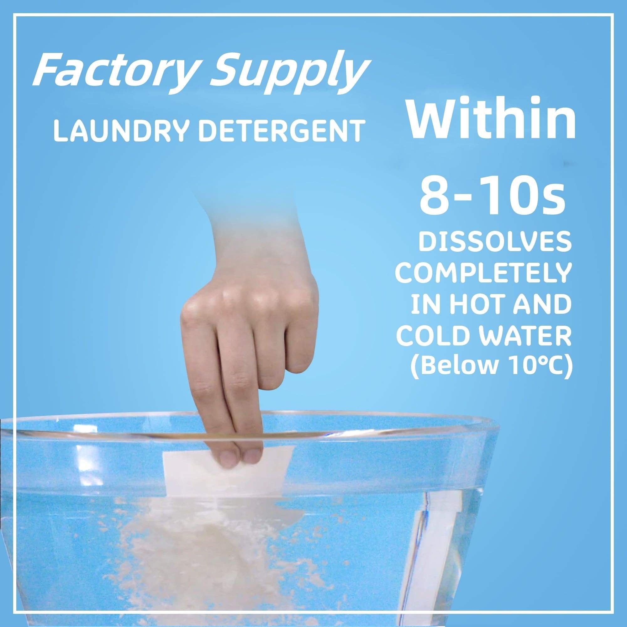 Factory Custom Wholesale Eco-friendly Biodegradable Laundry Detergent Strips Laundry Sheet