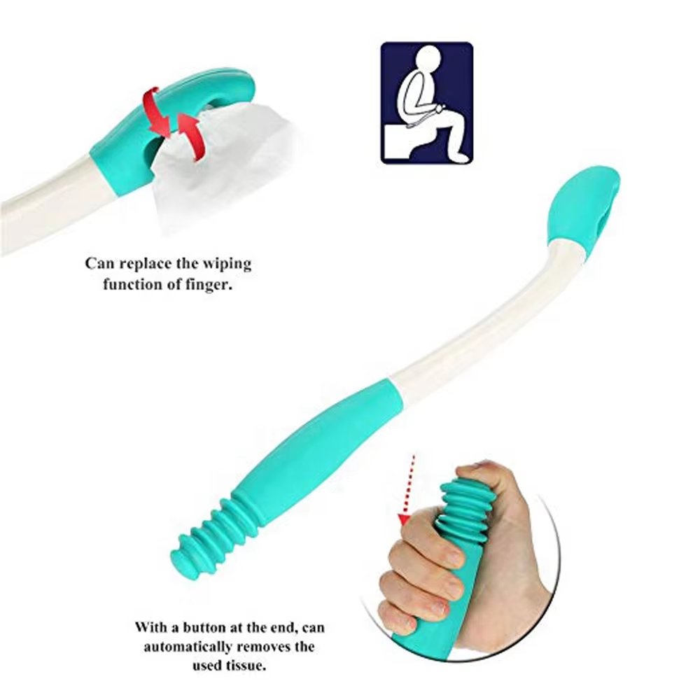 Long Reach Comfort Bottom Wiper Extender Bottom Buddy Toilet Aids for Motion Assistance