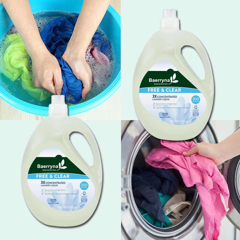 Removes Stains And Fights Odors Free Clear Eco Plant Powered Liquid Soap Laundry Detergent Wholesale