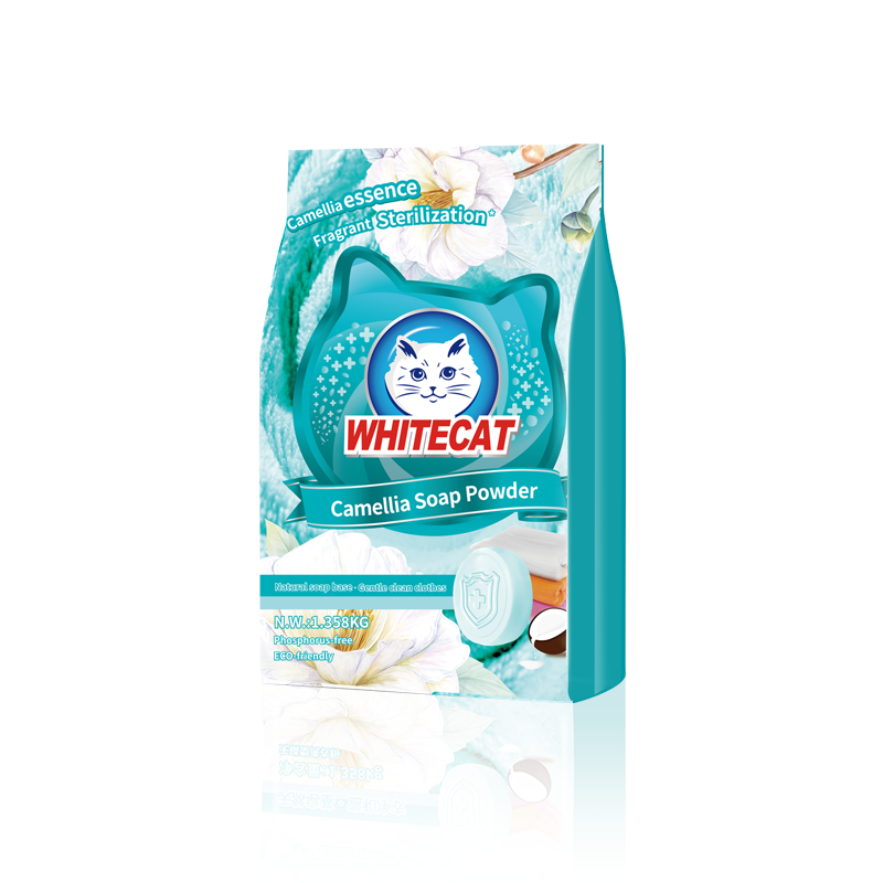 OEM Eco-friendly 400g Laundry Detergent Antibacterial Powder Soap Detergent Laundry with Camellia Fragrance