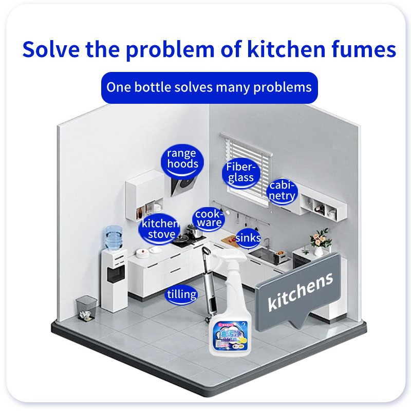 Home kitchen cleaning products oil cleaner spray multi-purpose degreaser suitable for stoves, ovens, grills,