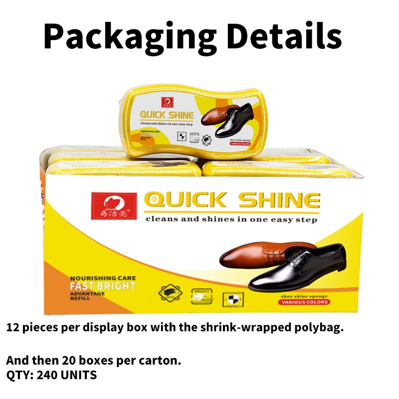 Colorless Instant Shoe Shine Sponge Decontamination Shoe Wax Polish Shoe Instant Cleaning Sponge