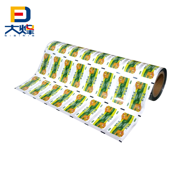Plastic Packaging Film Pp Pet Al Ny Printed Roll Barrier Pouch Sachet Bag Mylar For Food Snack Daily Chemical Automatic Packing
