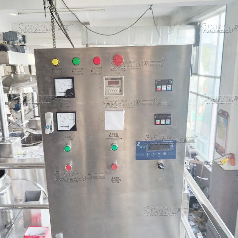 2024 Sipuxin 5000L daily chemical lotion cream Making Machine Homogenizer Mixer Tank With Heating & cooling & weighing system
