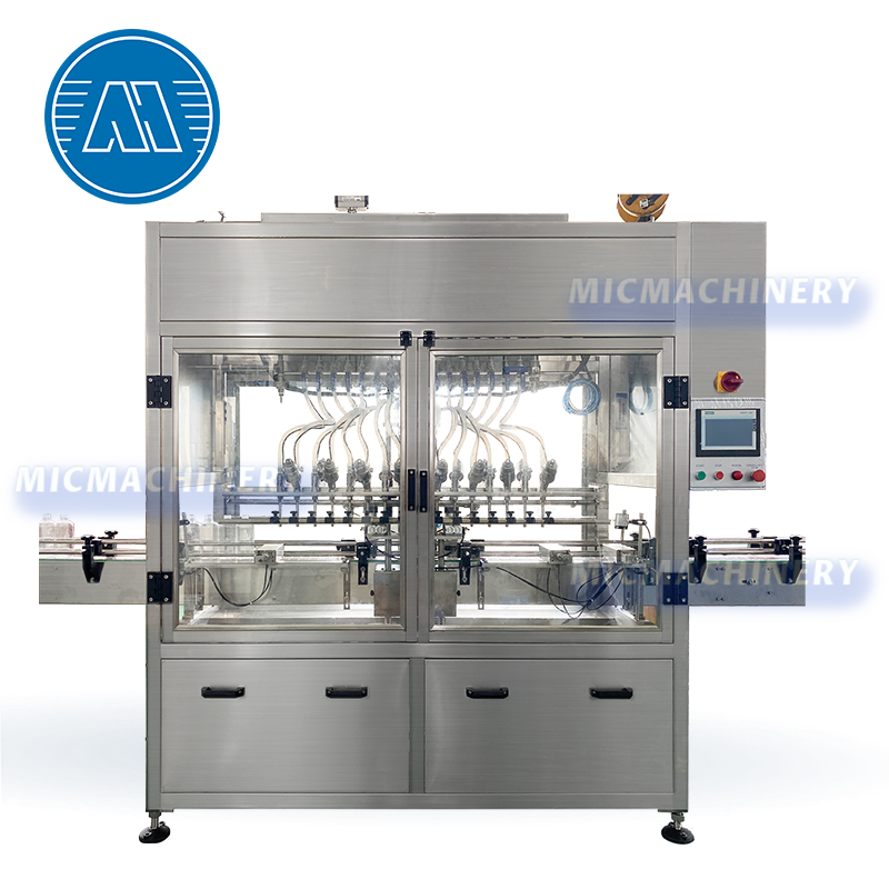 Fully automatic self-flow high-precision daily chemical sunflower edible oil filling machine