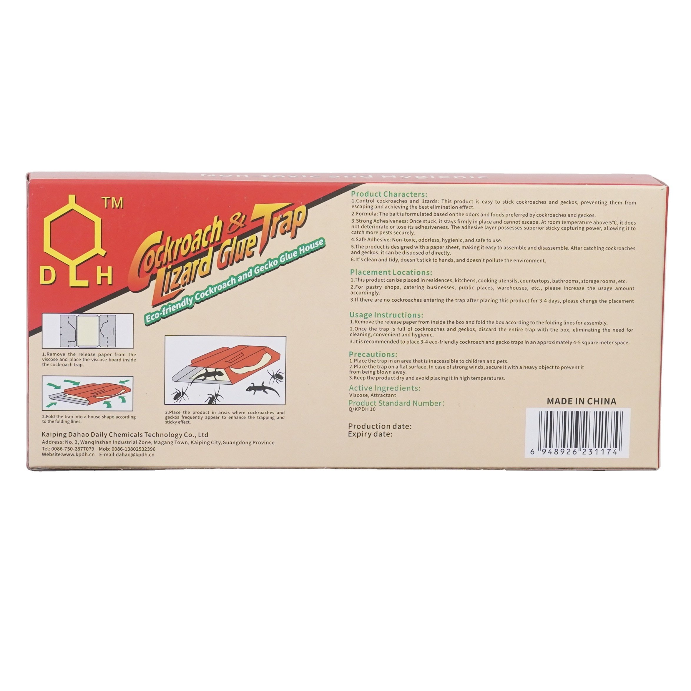 High quality disposable cockroach trap