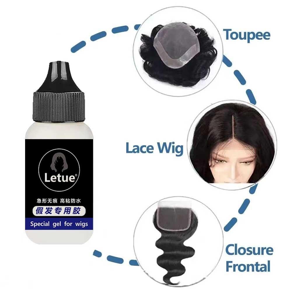 Secure Attachment Lace Wig Fastener Adhesive Glue/Tape Daily Chemicals Plastic Bottles for Wig Fastening