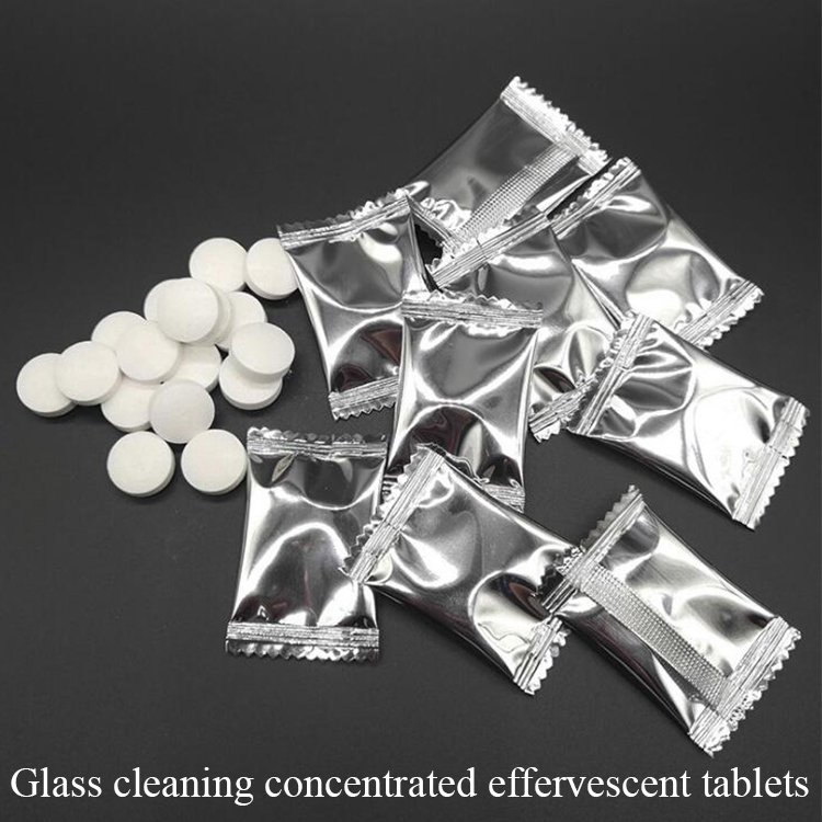 Household effervescent tablet dust proof anti-fog glass cleaner pills glass cleaning tablets