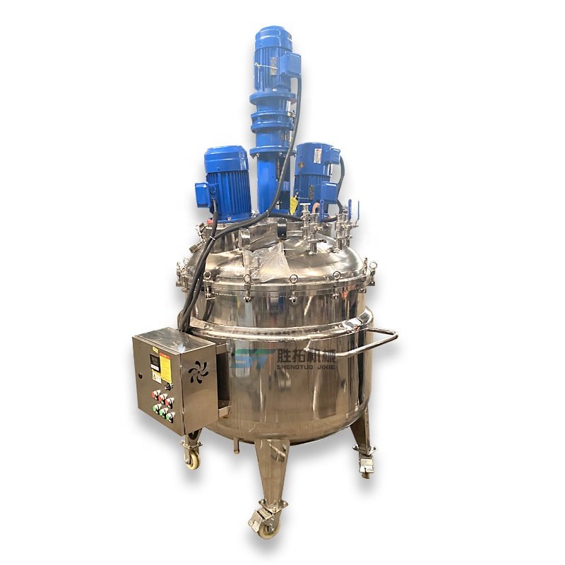 500 liter stainless steel electric heating mixing tank, complete specifications for daily chemical reaction kettle