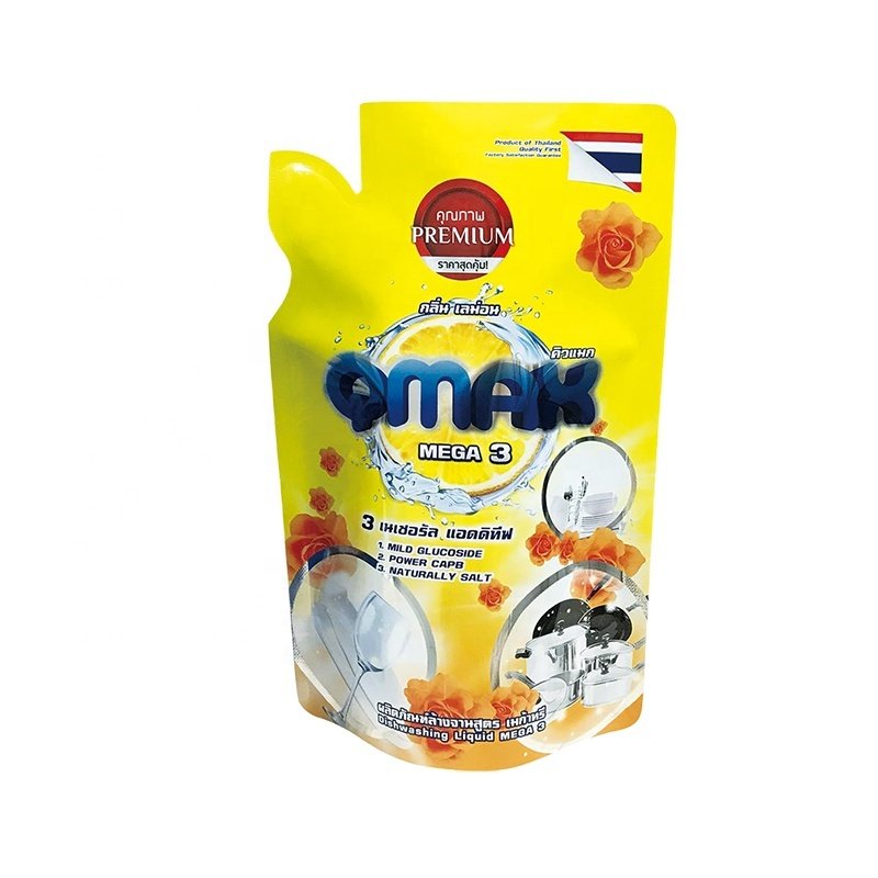 Laundry Liquid Soap Detergent Packaging Stand Up Spout Pouch Daily-Chemical Packaging bags