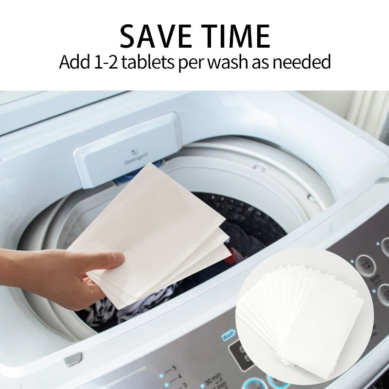Factory Wholesale Household Daily Quick Dissolve Laundry Detergent Sheets All In One Biodegradable Laundry Detergent Sheets