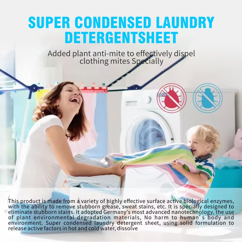 Wholesale Detergent Laundry Sheets Biodegradable Eco-strips Laundry Detergent Paper
