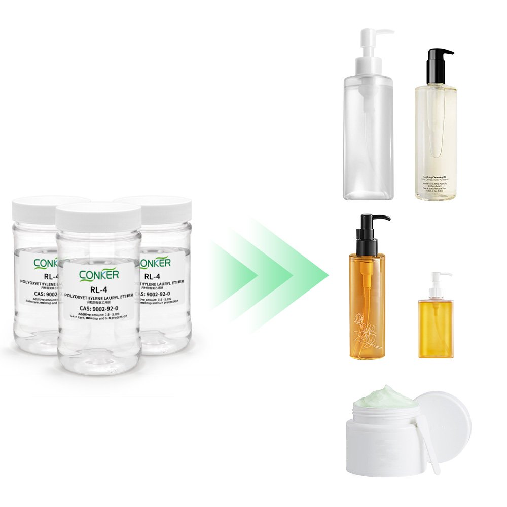 CONKER RL-4 High Quality Chemicals Raw Materials Emulsifier Laureth-4 CAS 9002-92-0 Daily Chemicals
